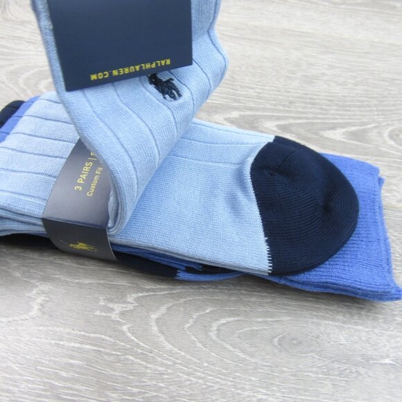 Polo Ralph Lauren Soft Touch Rib Dress Socks Men's Size 6-12.5 (3 PAIRS) NEW - Picture 6 of 13
